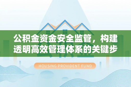 霍邱公积金资金安全监管，构建透明高效管理体系的关键步骤